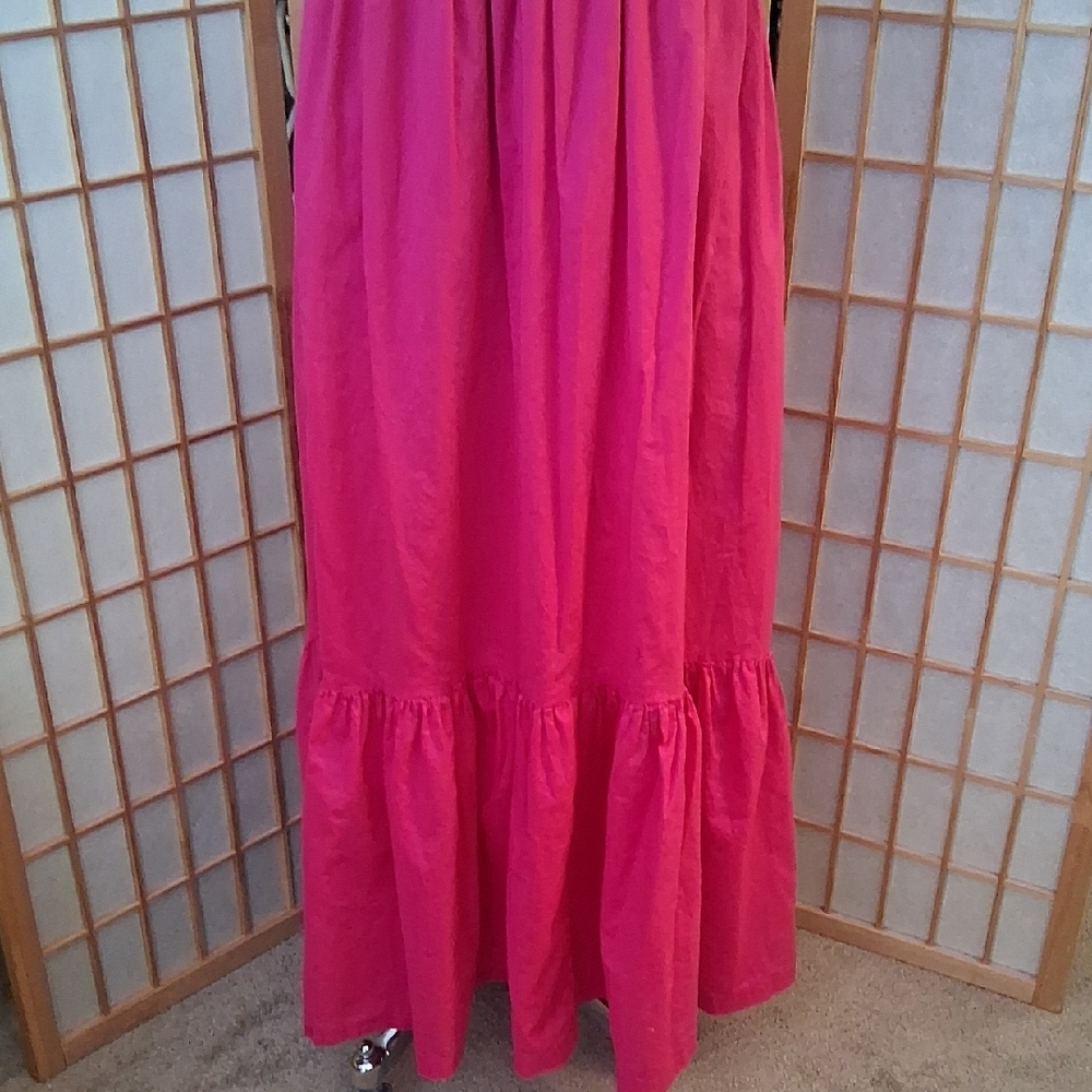 Express Pink Ruffled  Dress - Picture 2 of 16